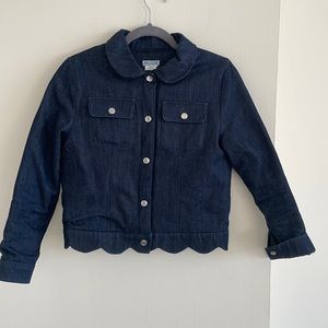 Jacadi denim jacket with inner faux fur inner lining